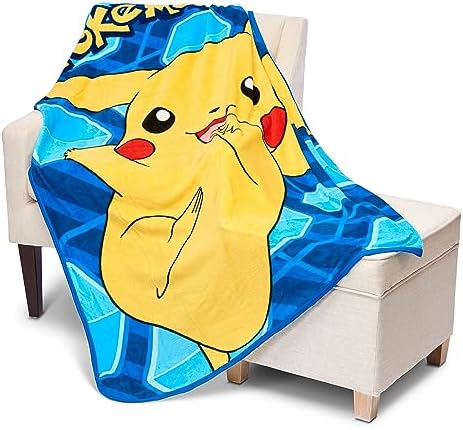 Glitch Pikachu Micro Raschel Throw Blanket 46x60