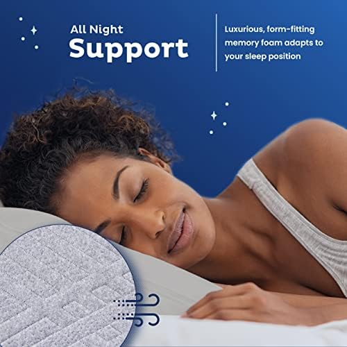 Snuggle-Pedic Body Pillow for Side Sleepers - 20x54 Light Gray