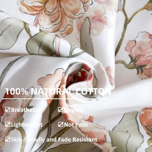 OAITE Duvet Cover Set with Floral Pattern
