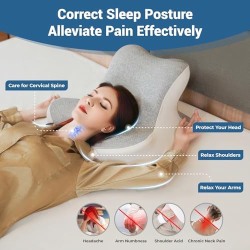 Wogahev Reading Pillow for Bed Head Support - Grey