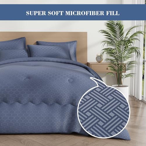 PAJEO Queen Comforter Set 6 Pieces Down Alternative