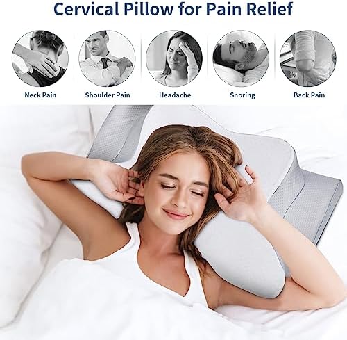 Bespillow Ergonomic Neck Pillow for Pain Relief and Cool Sleep