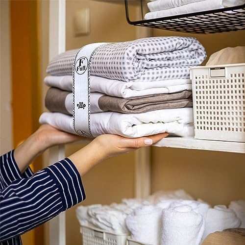 12 Piece Sheet Organizer Bands with Labels 1