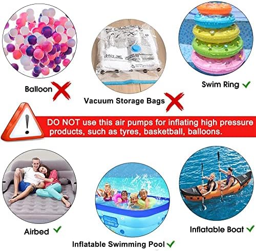 Sweet Alice Electric Air Pump with 3 Nozzles and Storage Bag