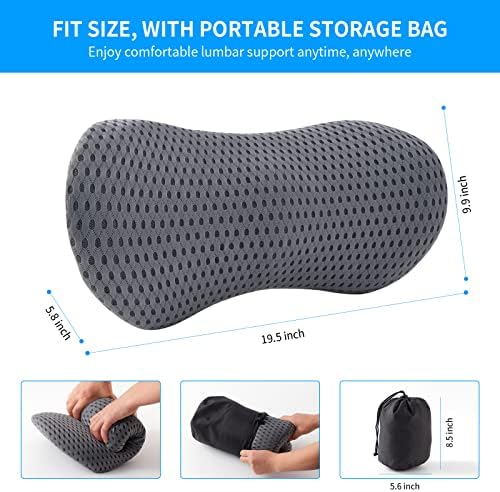 FOUSUPDT Ergonomic Memory Foam Lumbar Pillow
