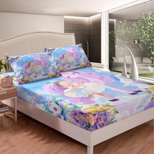 Castle Fairy Cute Unicorn Sheet Set Kawaii Decor