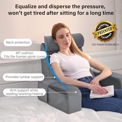 ENITYA Reading Pillow for Bed Sitting Comfort
