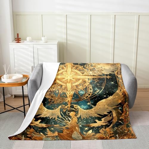 Feelyou Kids 12 Constellations Fuzzy Throw Blanket 40x50