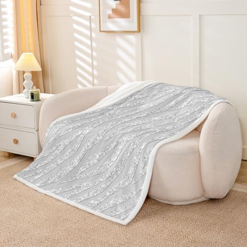 Feelyou Leopard Print Sherpa Blanket 30x40 Inch