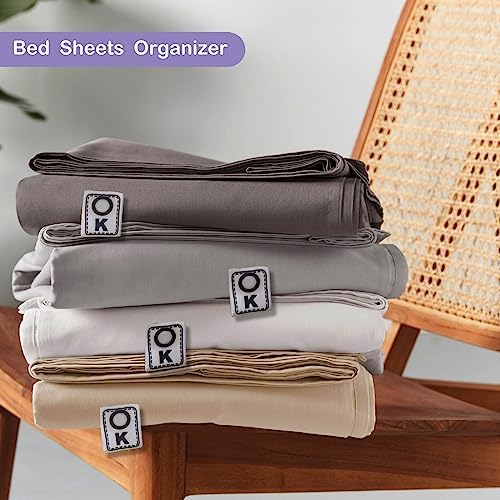 StyLWGdne Bed Sheet Label Organizer 4PCS Pack