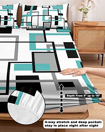 Chees D Zone Twin Fitted Sheet Deep Pocket Set