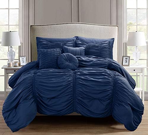 Elegant Comfort 10pc King Pleated Comforter Set