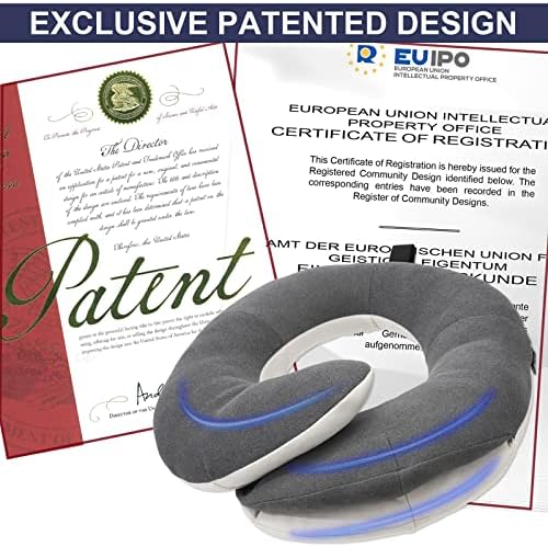 BUYUE Travel Neck Pillow with Eye Mask and Earplugs