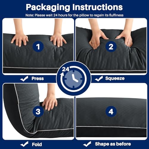 YZ HOME Cooling Body Pillow with Memory Foam and Washable Pillowcase