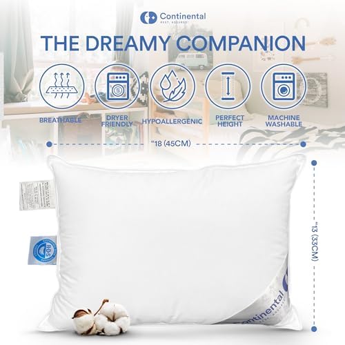 Continental Bedding 13x18 Inch Pillow Cover Protector 100 Cotton Zippered White Damask
