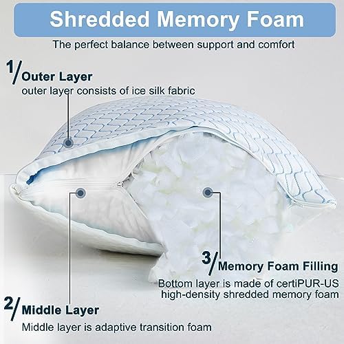 Gehannah Body Pillow for Adults - Cooling Memory Foam