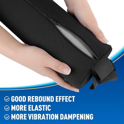 CushZone Lumbar Roll Support Pillow - Black