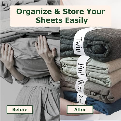 ECOHomes Sheet Organizer with Label Bands - White 2PCs