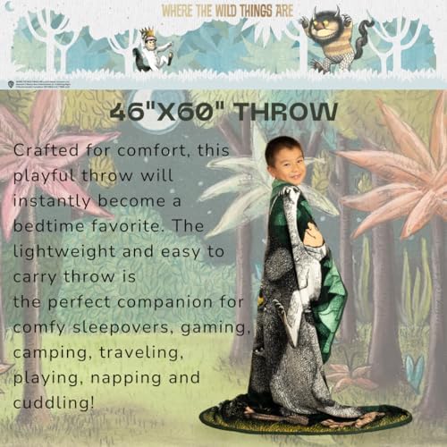 Franco Where The Wild Things Are Plush Throw 46x60 1