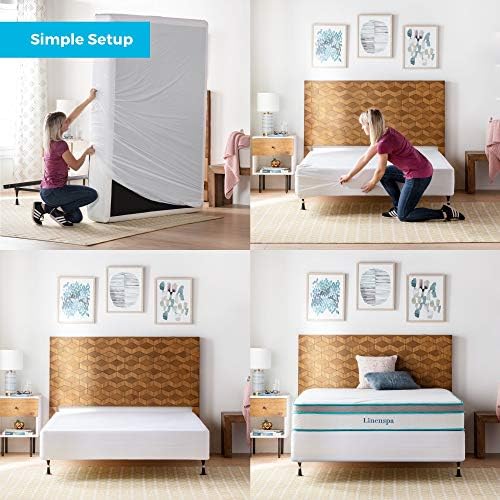 Linenspa Box Spring Encasement Twin Size Waterproof Protector