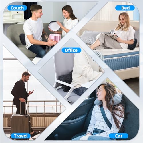 FOUSUPDT Lumbar Pillow for Office and Car Support