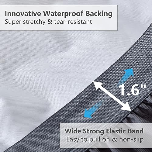 Elven Home Twin Mattress Pad Waterproof with Pillow Top - 39x75 Inch Grey