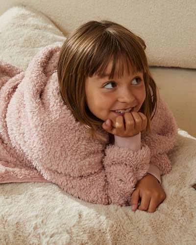 UnHide Shleepy Kids Faux Fur Robe - Cozy Soft Wearable Blanket