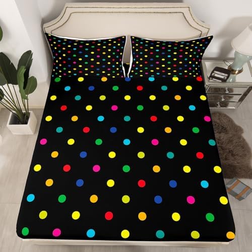 Castle Fairy Polka Dot Bed Sheet Set for Kids