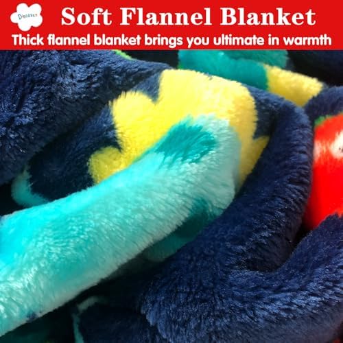Lukeight Dinosaur Throw Blanket for Kids and Adults