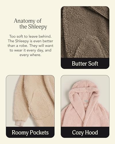 UnHide Shleepy Kids Faux Fur Robe - Cozy Soft Wearable Blanket