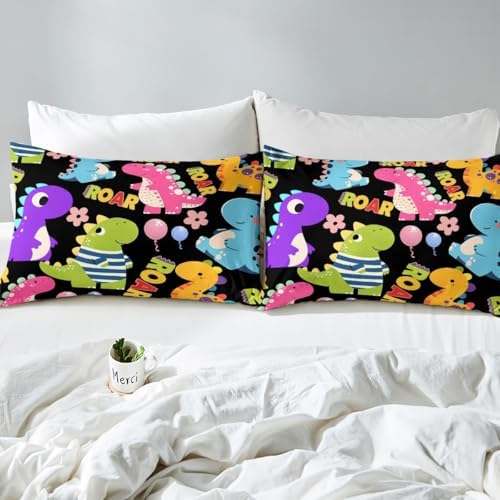 Castle Fairy Kids Dinosaur Bed Sheet Set Twin Size