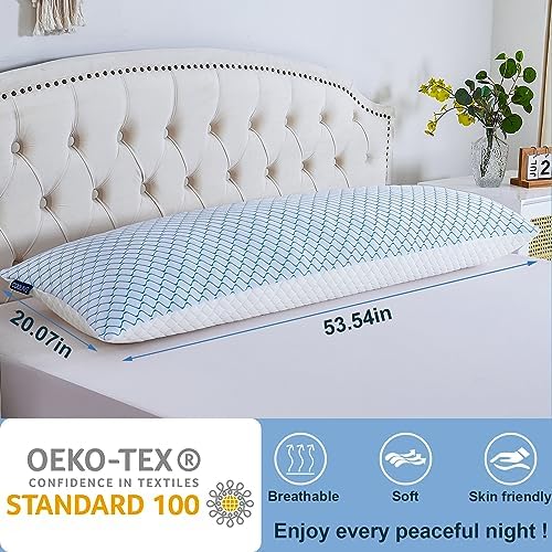 Gehannah Body Pillow for Adults - Cooling Memory Foam