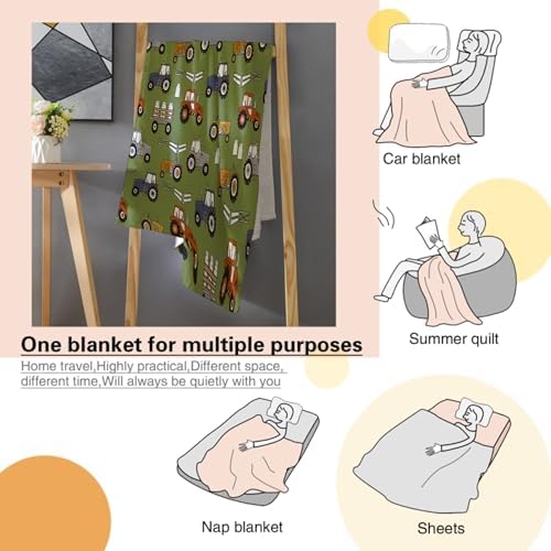 JUNYI Truck Lover Throw Blanket 40x50 Inches