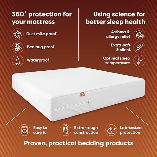 HOSPITOLOGY Zippered Mattress Encasement Twin XL Waterproof 9 Depth