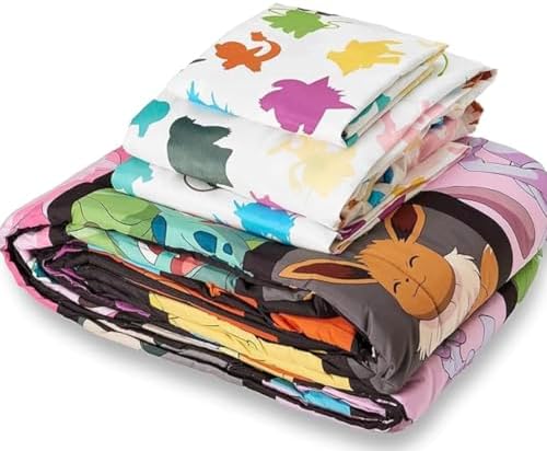 NORTHWEST Pokmon Kanto Favorites Twin Bed in a Bag Set