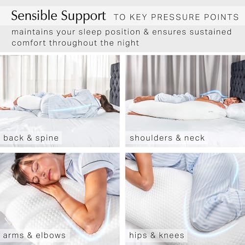 Aricove Body Pillow for Adults - 20x54-inch Long Support