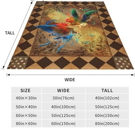 Cute Chicken Rooster Throw Blanket for Adults Kids 1