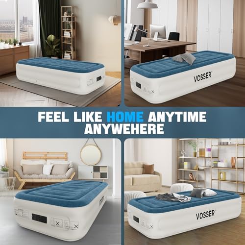 VOSSER Twin Air Mattress with Built-in Pump and Storage Bag 1