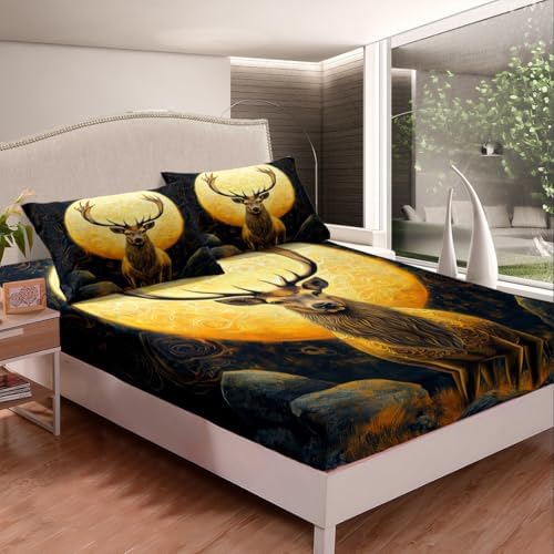 Castle Fairy Wild Deer Microfiber Twin Sheet Set