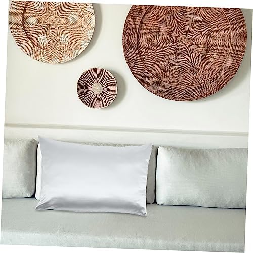 KICHOUSE 2pcs Silk Pillowcase Set Breathable Cover