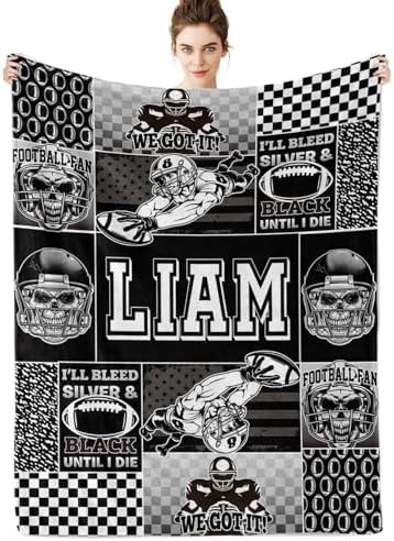 Custom Name Football Blanket for All Ages