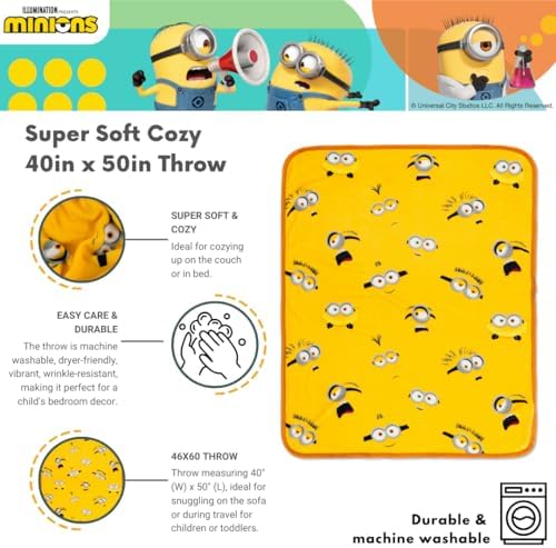Franco Minions Throw Kids 40x50 Inches