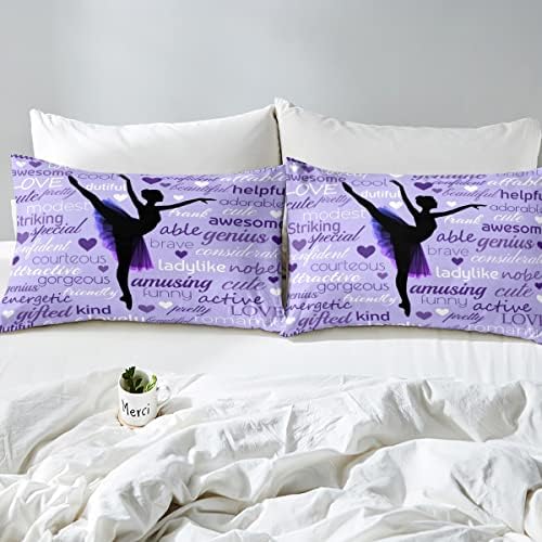 Homewish Purple Romantic Fitted Sheet Set 3pcs