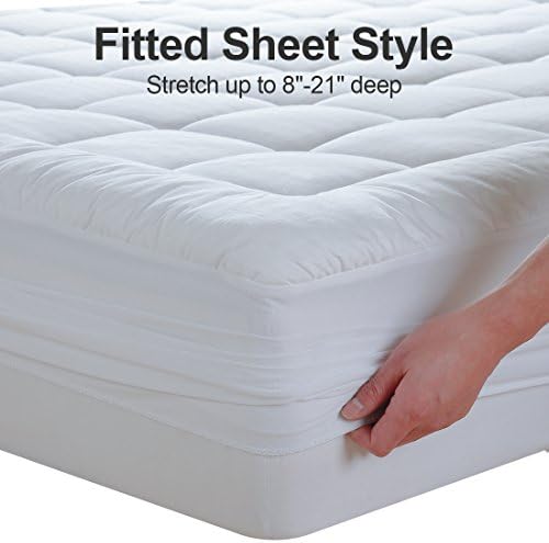 EASELAND King Mattress Pad 78x80 Deep Pocket Cooling Topper