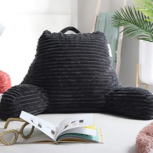 Nestl Reading Pillow with Shredded Memory Foam Dark Grey