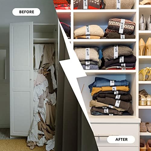 4PCS Bed Sheet Organizer Bands with Labels for Tidy Storage