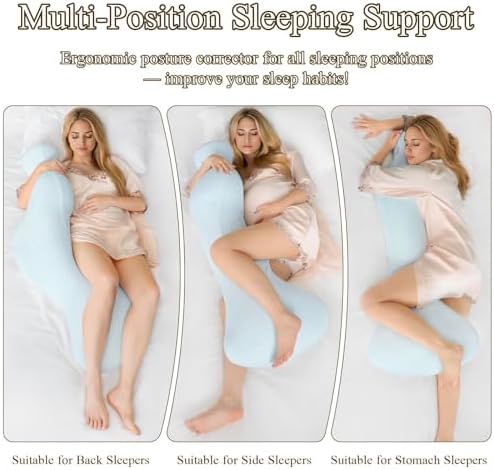 HONEHO Mermaid Cooling Body Pillow for Adults