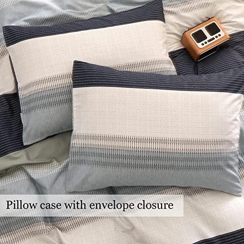 DREAMINGO Stripes Geometric Duvet Cover Set