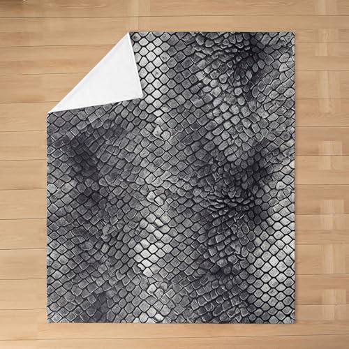 Feelyou Snake Print Flannel Fleece Throw Blanket 40x50