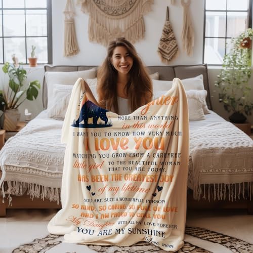 I Love You to the Moon and Back Blanket for Daughter